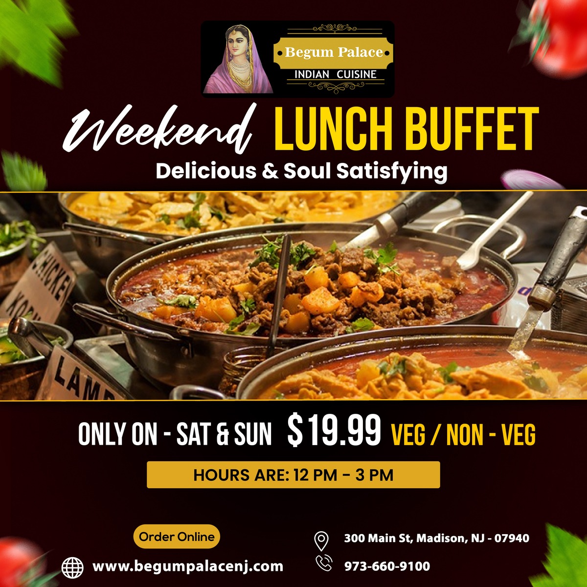 Weekend Buffets On Your Plate ...!